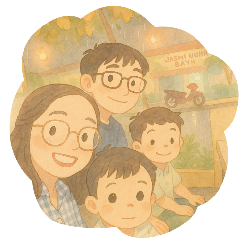 Illustration of keluarga asa during anniversaryp
